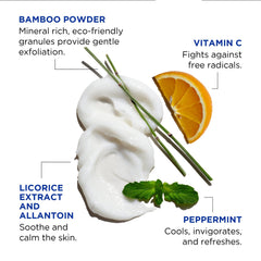Jack Black Face Buff Energizing Scrub texture with micro-granules for gentle exfoliation.