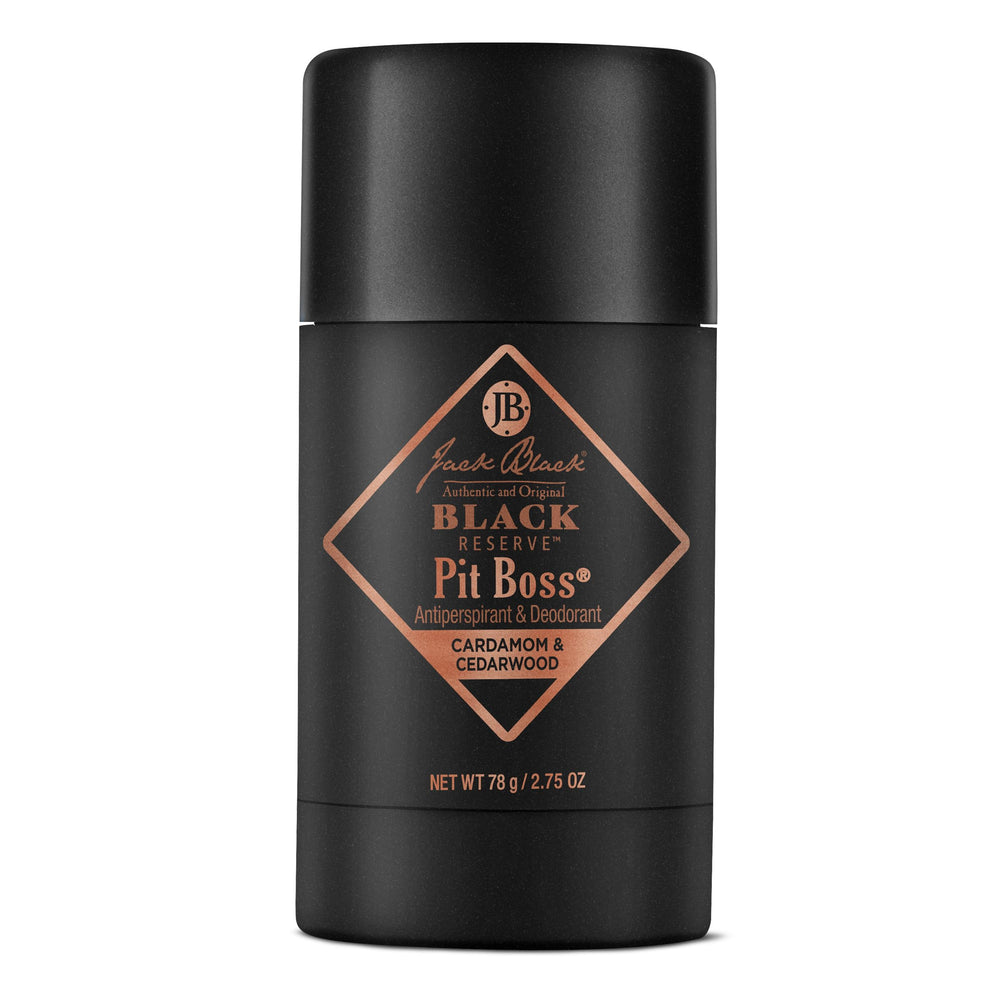 Jack Black Pit Boss Black Reserve deodorant stick for reliable odor control