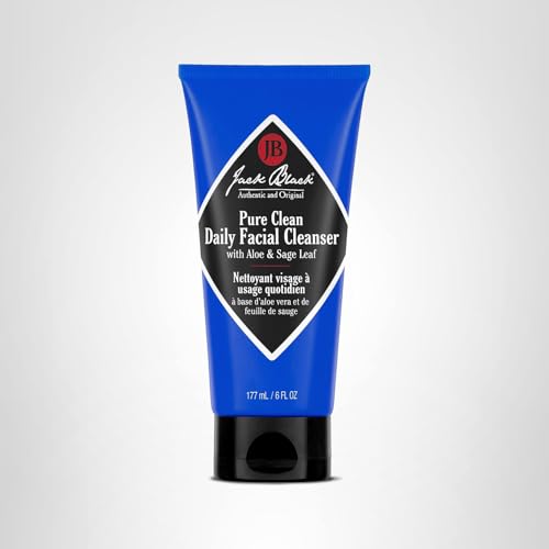 Jack Black Pure Clean Daily Facial Cleanser ingredients close-up showing soothing extracts and oil control