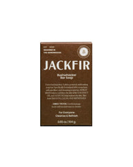 Jackfir Bushwhacker bar soap with wheat bran exfoliation for smoother skin.