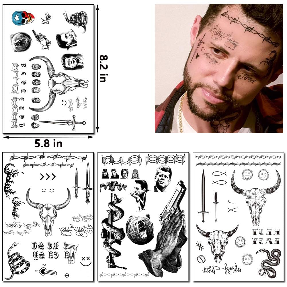 Jacknb waterproof temporary tattoos withstand showers at events