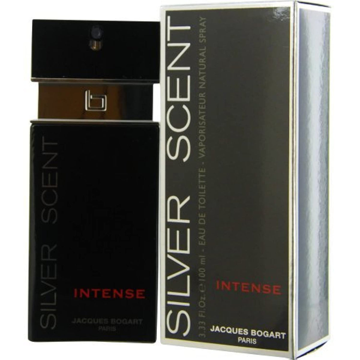 Jacques Bogart Silver Scent Intense bottle, versatile fragrance for day and night wear