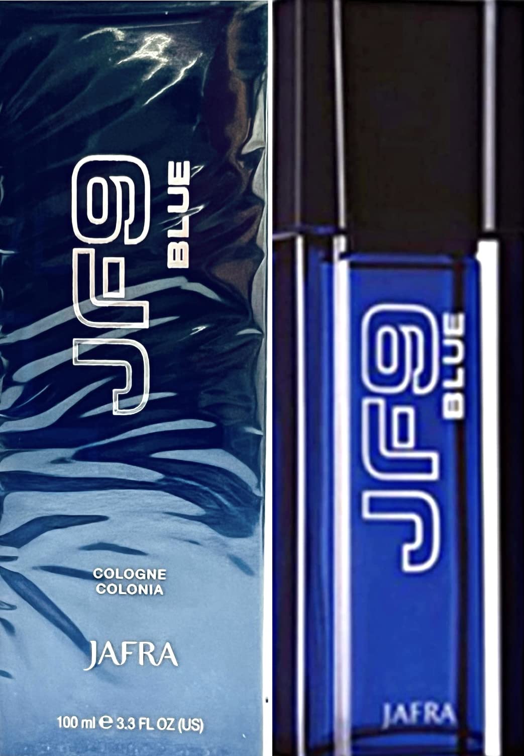 Jafra JF9 Blue Cologne bottle front view for everyday confidence.