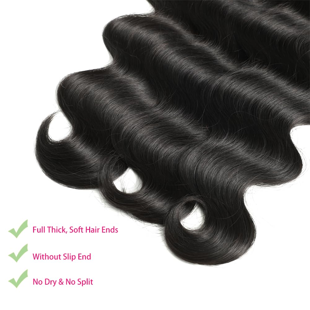 Jaliyah Brazilian virgin body wave bundles in 22 inch for dramatic length