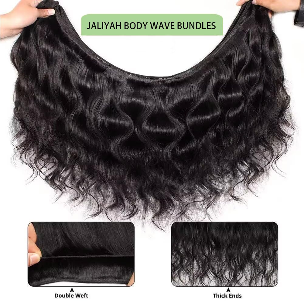 Jaliyah natural black bundles blend easily with most hair tones