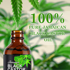 Jamaican Black Castor Oil dropper dispensing for scalp moisture