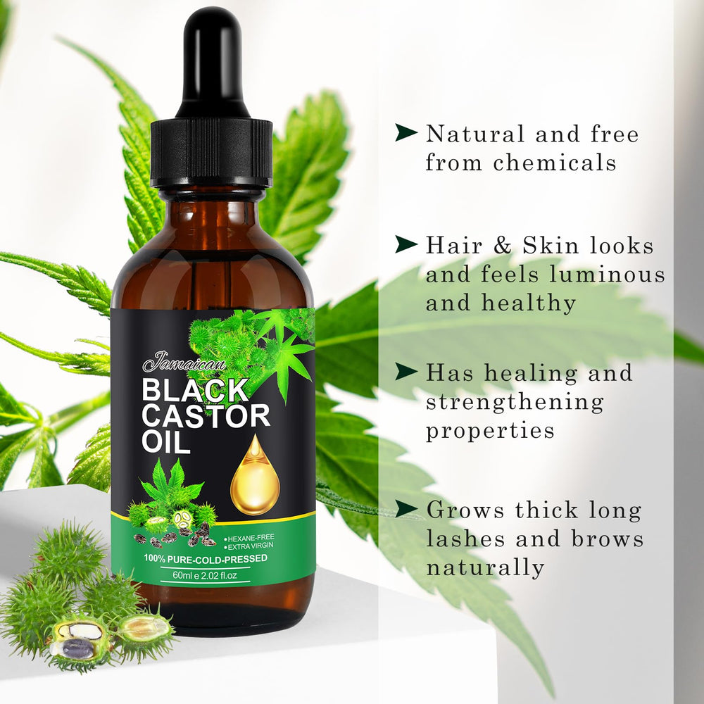 Jamaican Black Castor Oil 60ml travel-friendly bottle