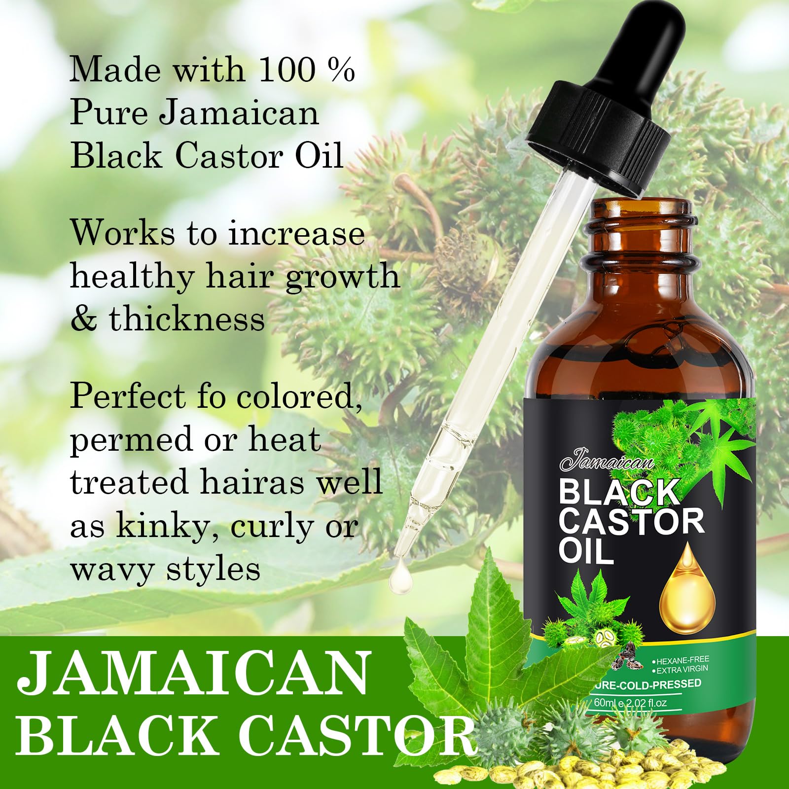 Jamaican Black Castor Oil for nails and cuticle care
