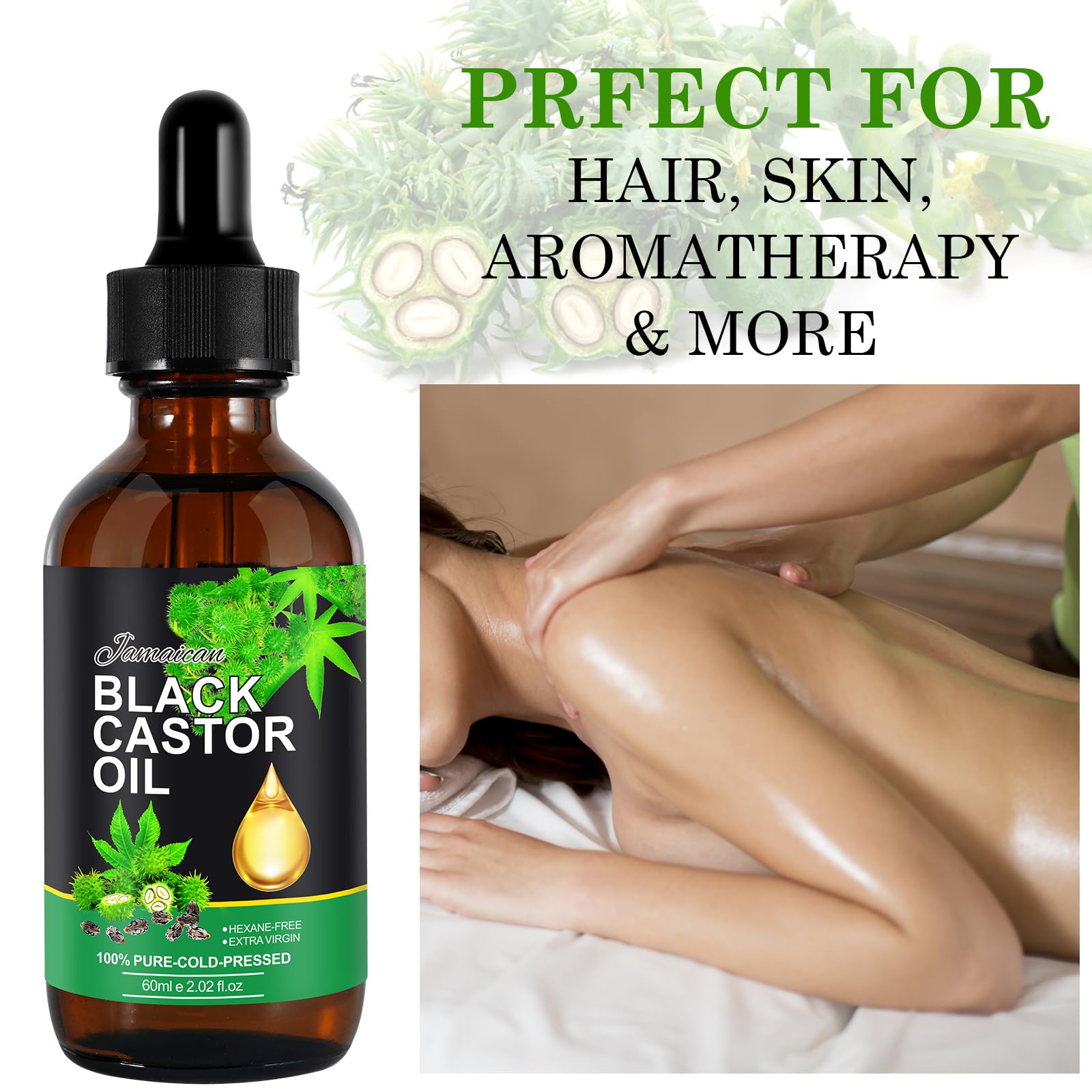 Jamaican Black Castor Oil rich in vitamin E and omega fatty acids
