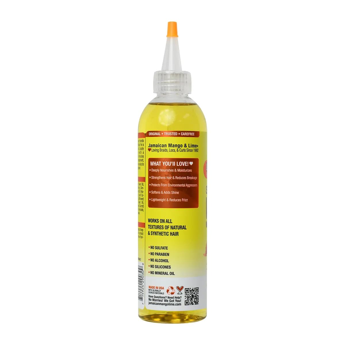 Jamaican Mango & Lime Love Your Locs Island Oil texture application on twists and braids.