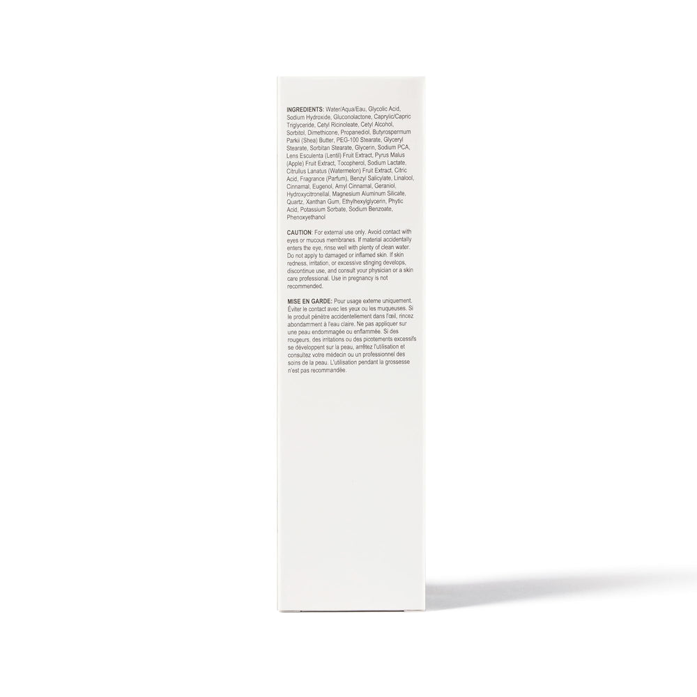 Jan Marini BodyTx cream application shows smoothing texture and targeted moisturization.