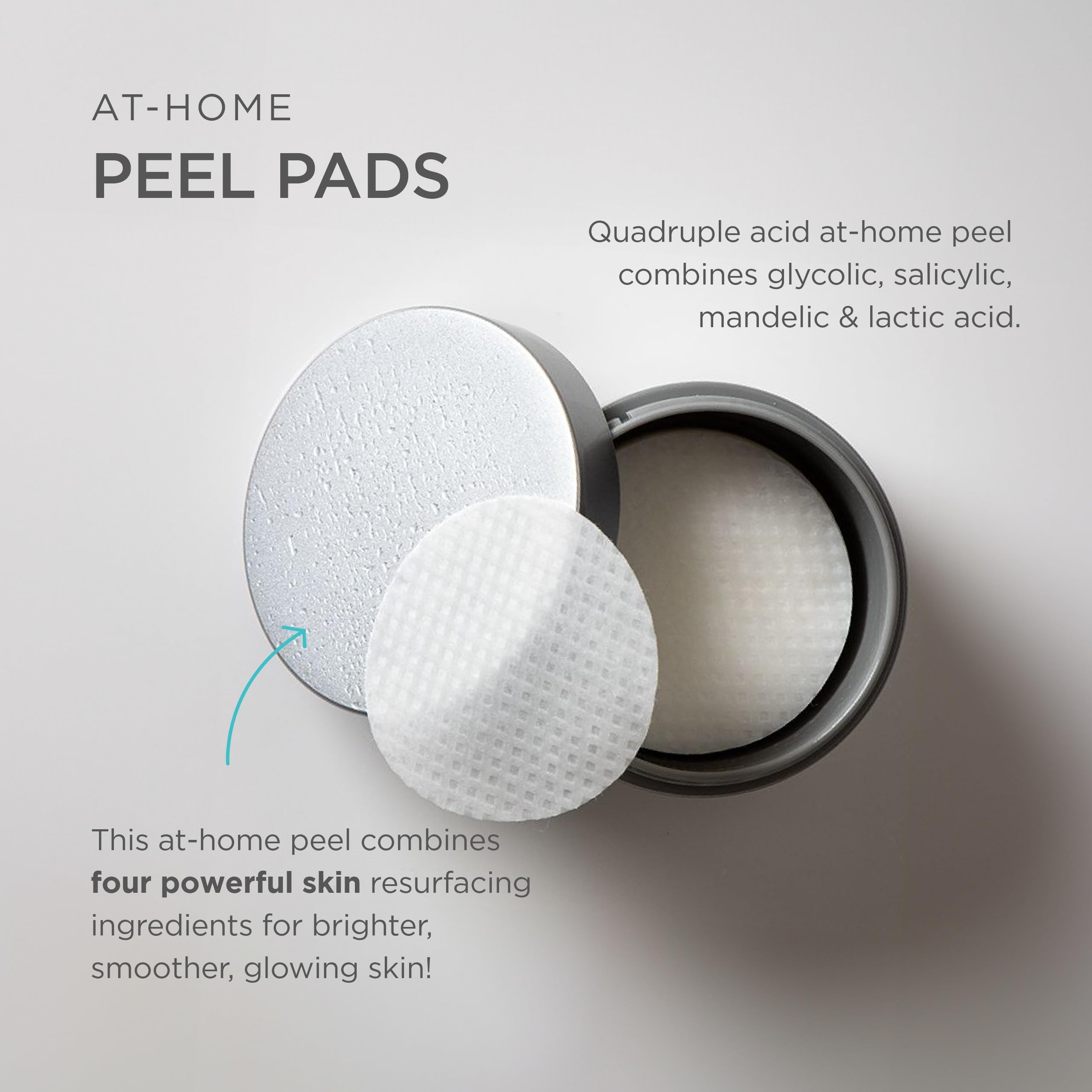 Pad close-up on Jan Marini pads showing gentle exfoliation.
