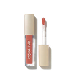 Jane Iredale ColorLuxe Nectar gloss swirl showing lustrous color and mirror-like shine