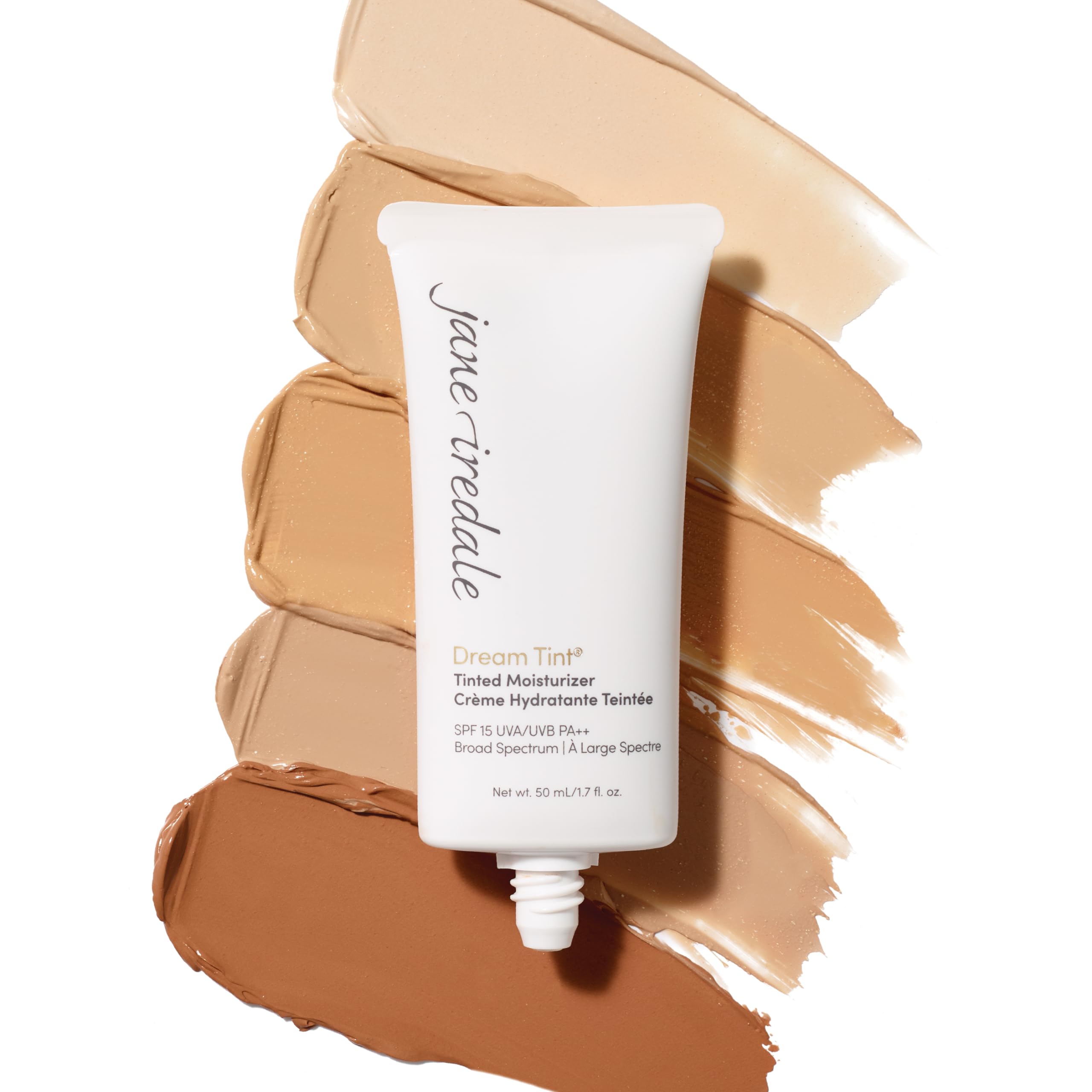 Close-up of Dream Tint hydration and smooth skin texture after application