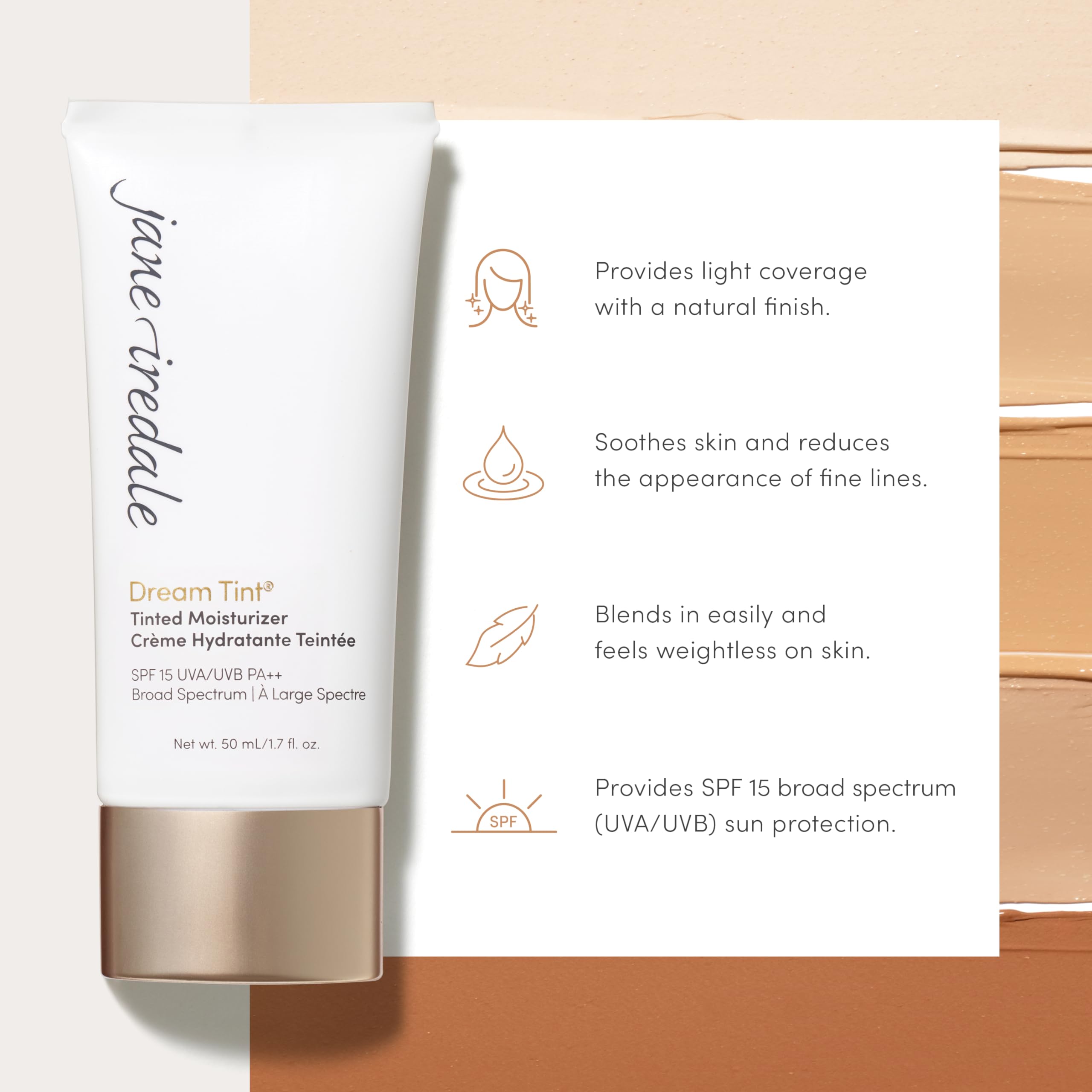 Dream Tint applied with blending brush for a seamless soft-focus finish