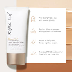 Dream Tint applied with blending brush for a seamless soft-focus finish