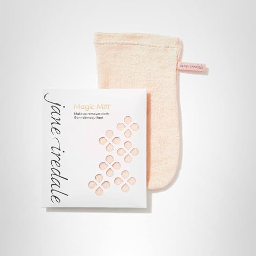 Jane Iredale Magic Mitt cloth, wet, lifts oil and grime without soap.