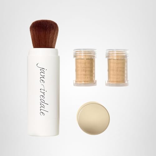 Jane Iredale Powder-Me SPF 30 packaging features a refillable design for eco-friendly care.