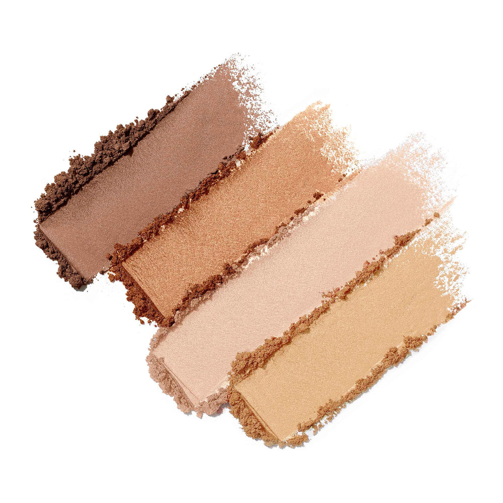 Jane Iredale PureBronze shimmer bronzer demonstrates creamy, smooth blending.