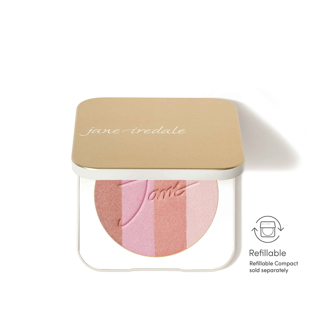 Jane Iredale PureBronze palette close-up shows four blendable shades