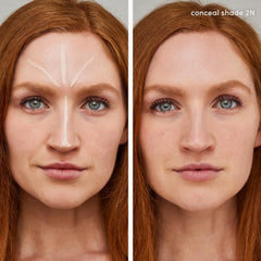 Jane Iredale PureMatch Liquid Concealer 2N swatches reveal true-to-skin tones.