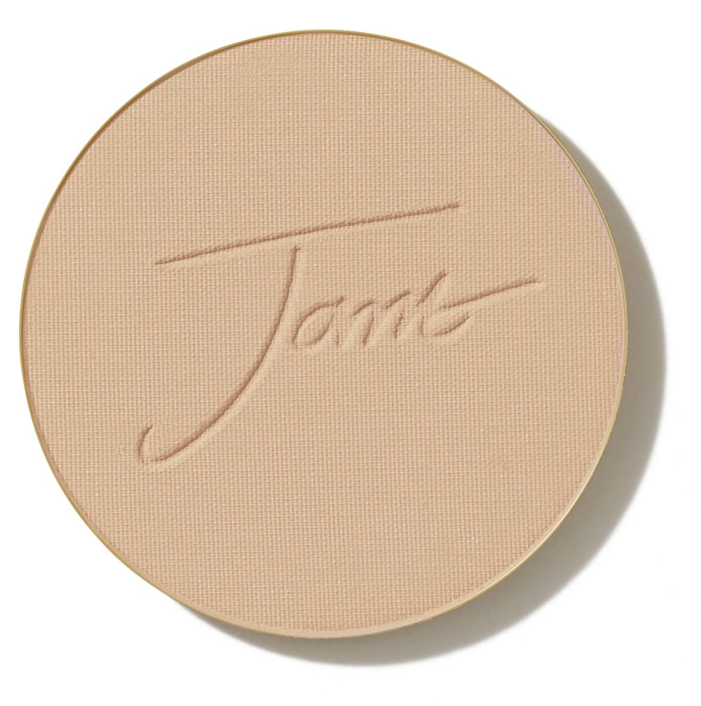Jane Iredale PureMatte Finish Powder refill in a mirrored compact for shine control.