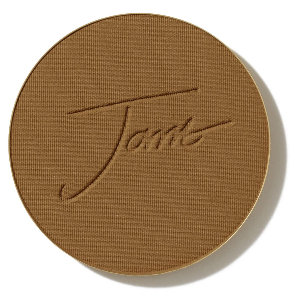 Jane Iredale PurePressed Base Warm Brown compact with sheer matte mineral finish
