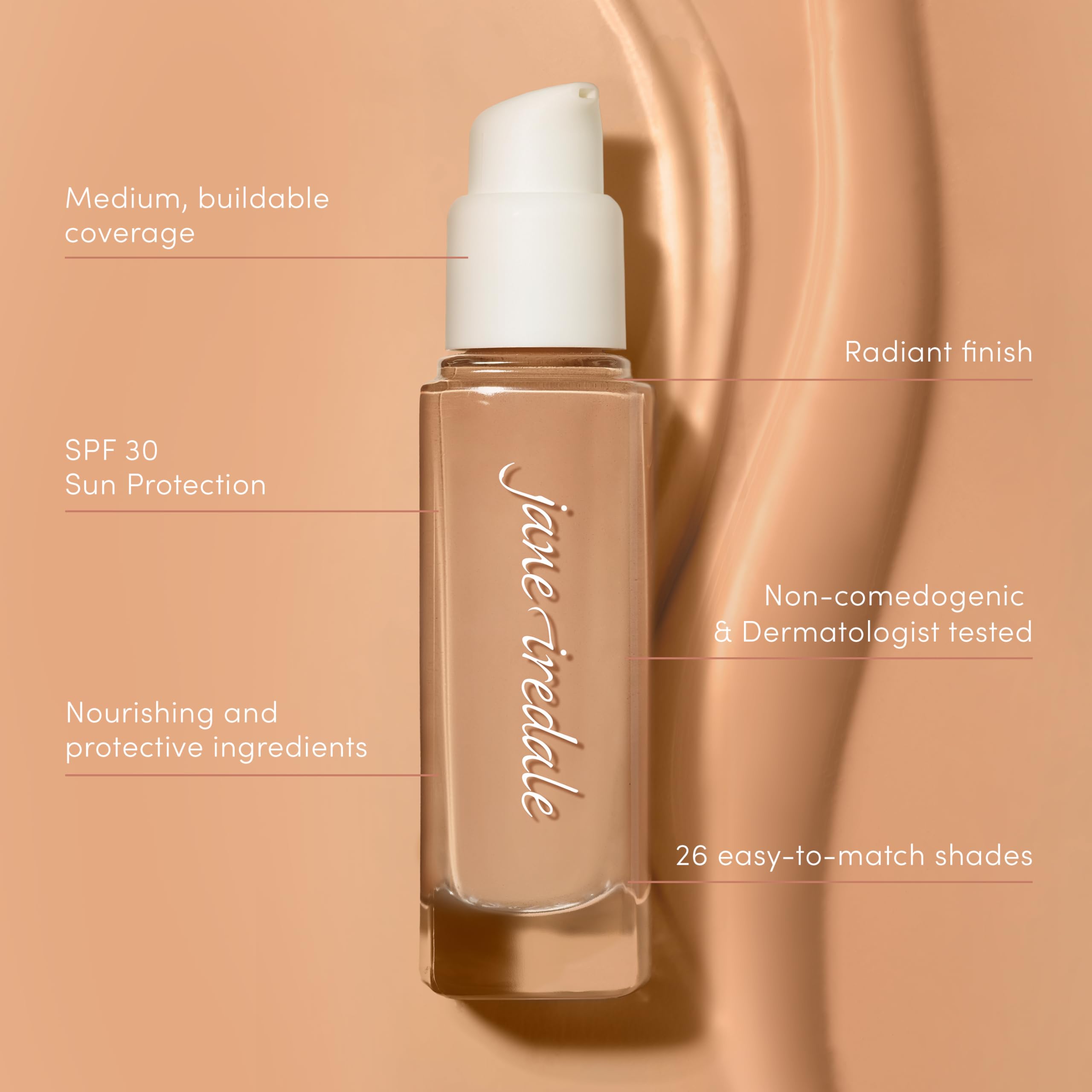 Jane Iredale Skintuition foundation lightweight texture close-up