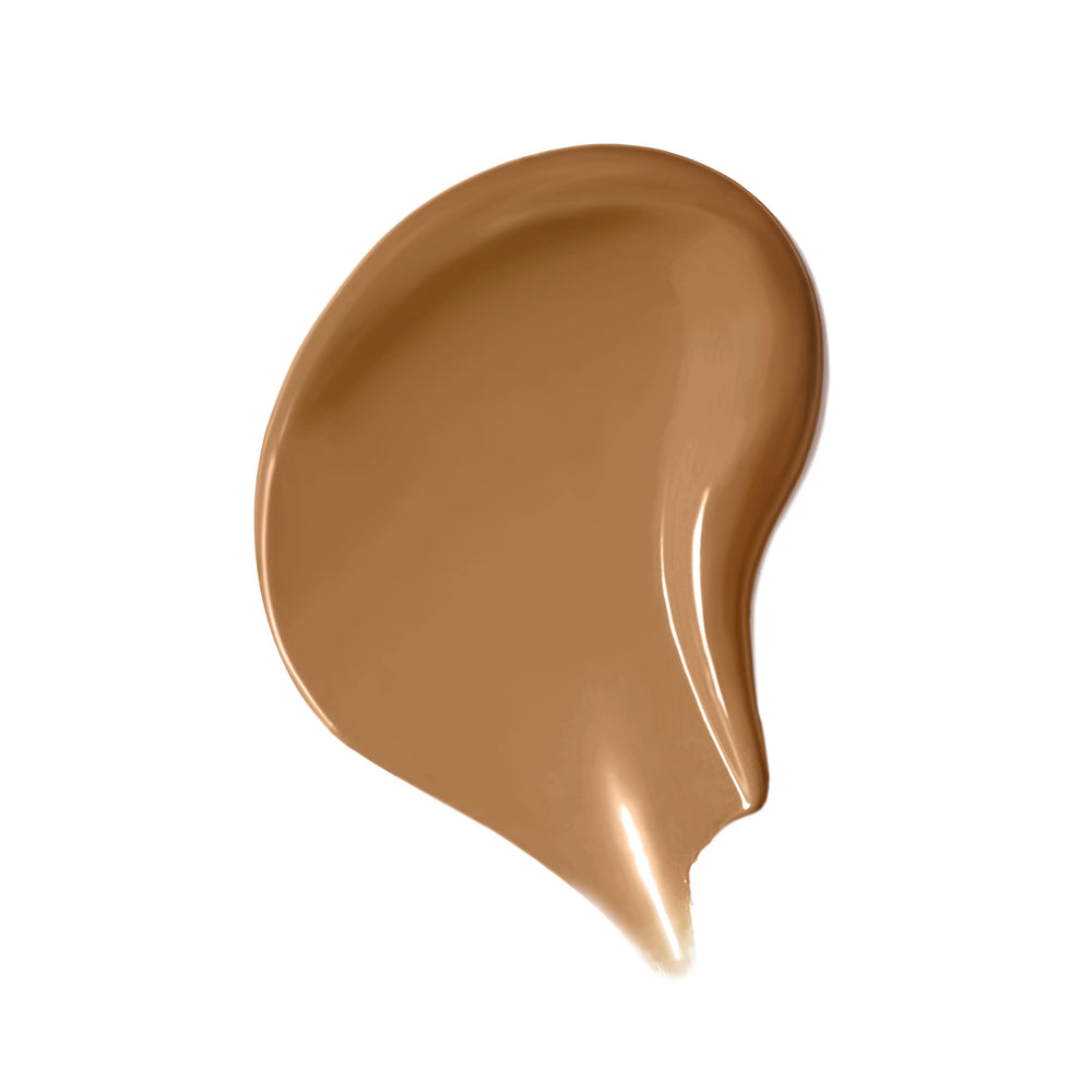 Close up of foundation pump reveals lightweight, breathable texture for daily wear.