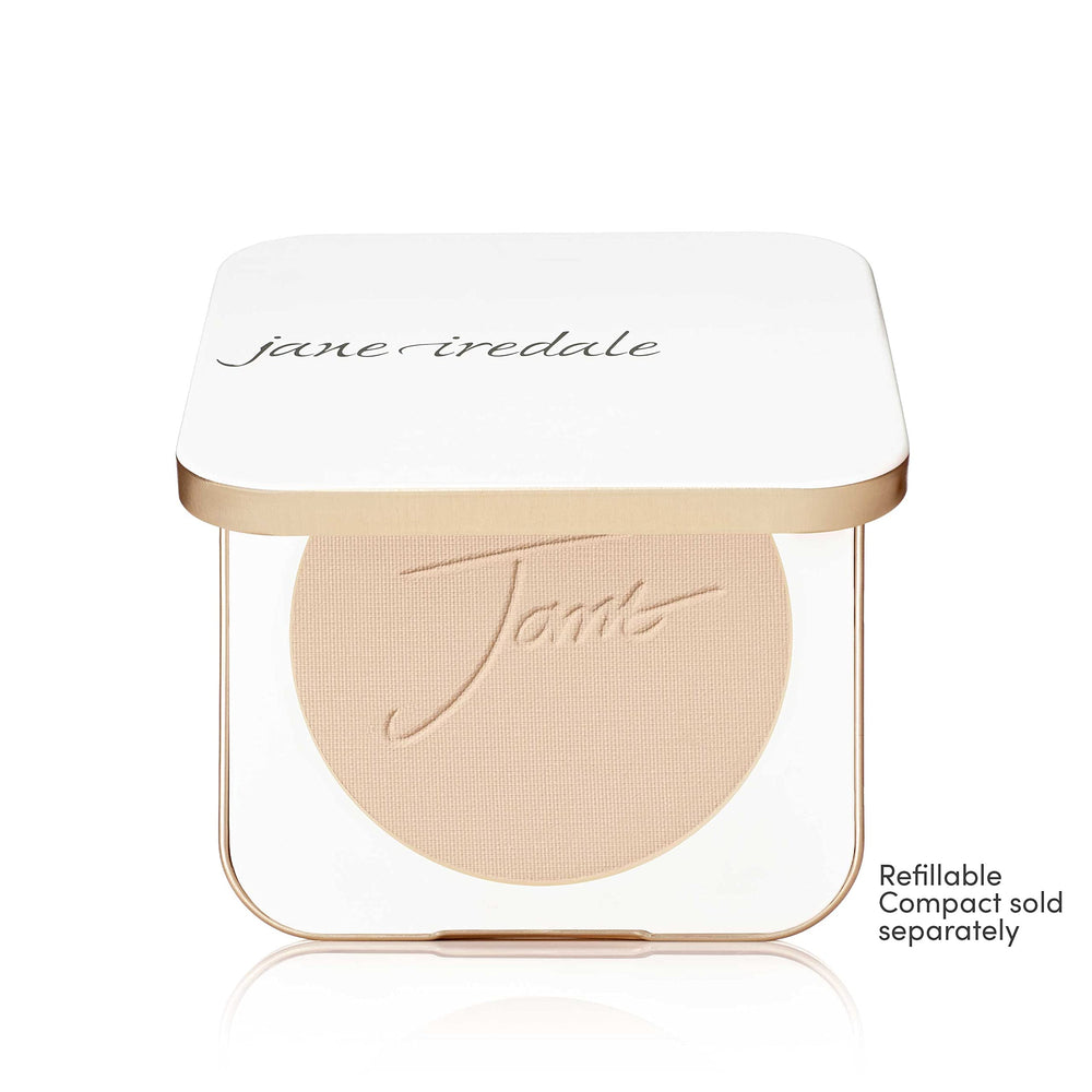 Jane Iredale SPF 20 protection swatch demonstrates lightweight coverage.
