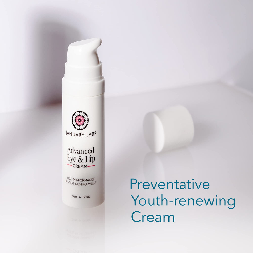 Hyaluronic acid hydration as part of the cream's formula on skin.