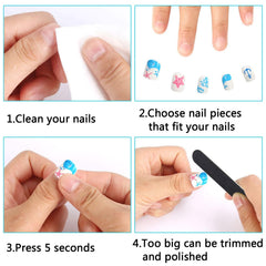 JANYUN nails with gel backed adhesive for fast, durable wear