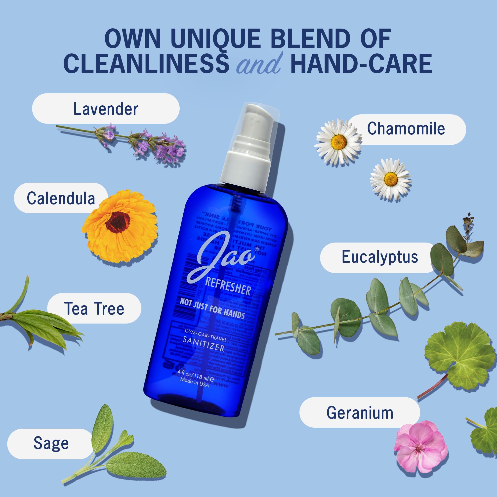JAO Refresher gym-cleanse captures on-the-go grime removal after workouts