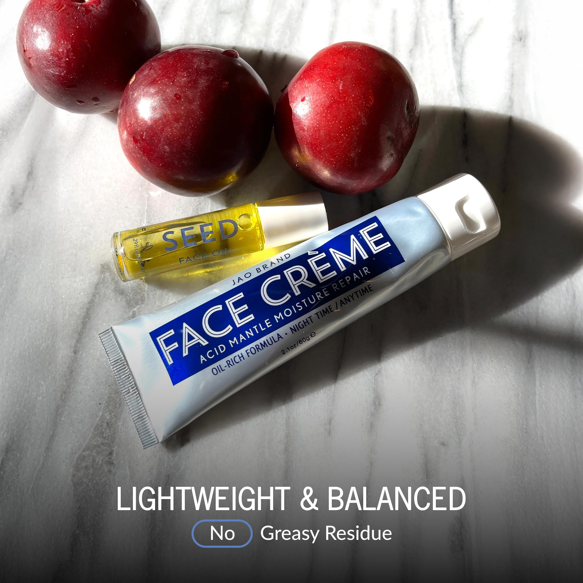 Night routine with Jao Seed Face Oil supports overnight hydration.
