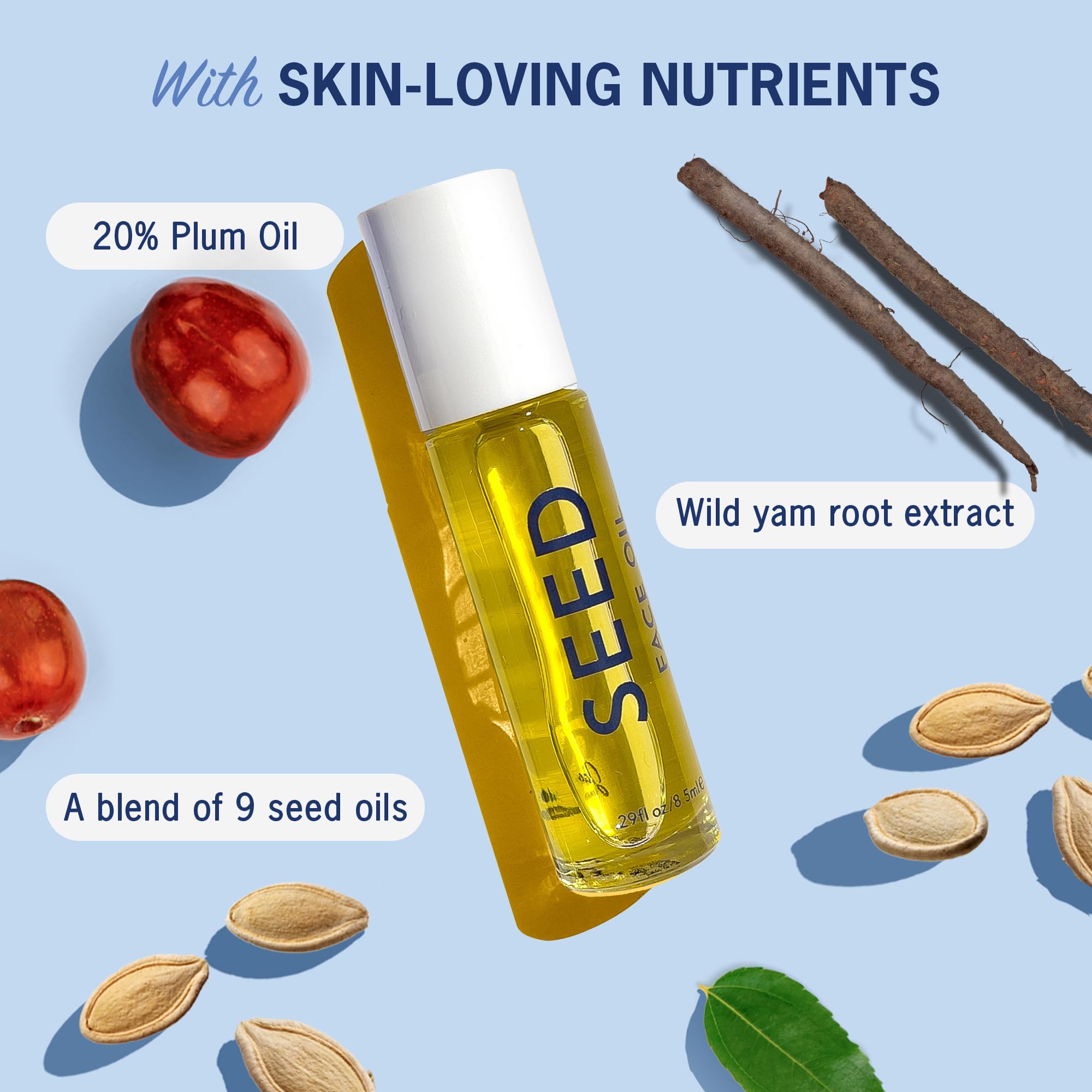 Applying Jao Seed Face Oil on skin adds a subtle glow.