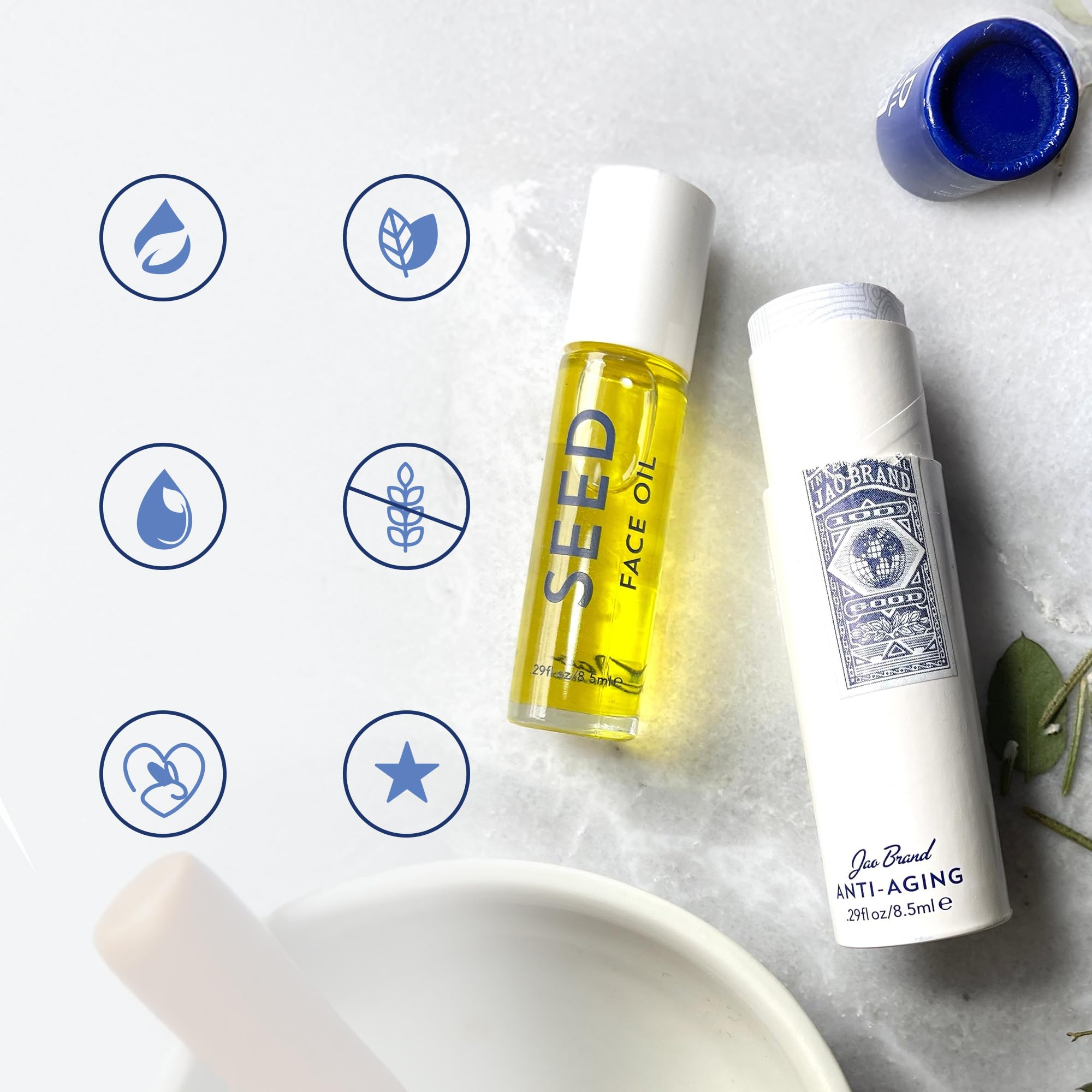 Under makeup, Jao Seed Face Oil primes skin for a smooth, radiant base.