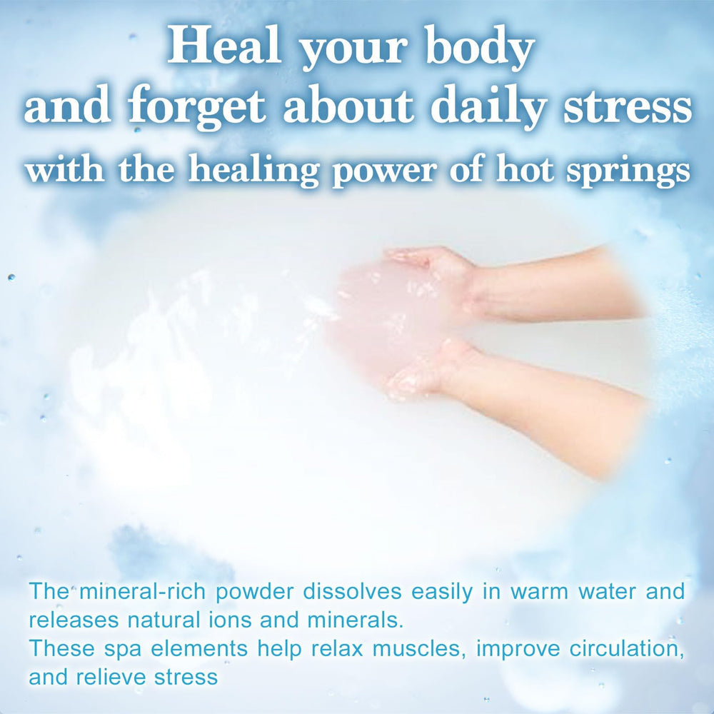 Japan Onsen natural sodium sulfate ingredients shown for bath use