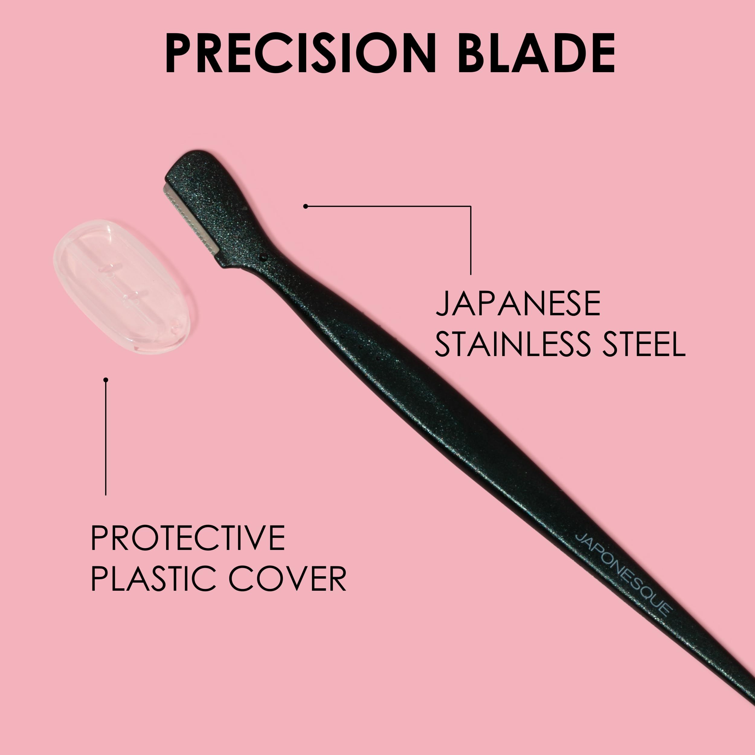 JAPONESQUE Stainless Steel Blade Close-Up highlighting durability and precision