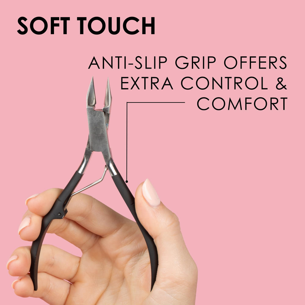 JAPONESQUE Ultra-Sharp Cuticle Nipper for accurate cuticle detail.