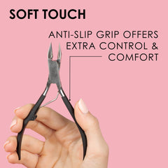 JAPONESQUE Ultra-Sharp Cuticle Nipper for accurate cuticle detail.