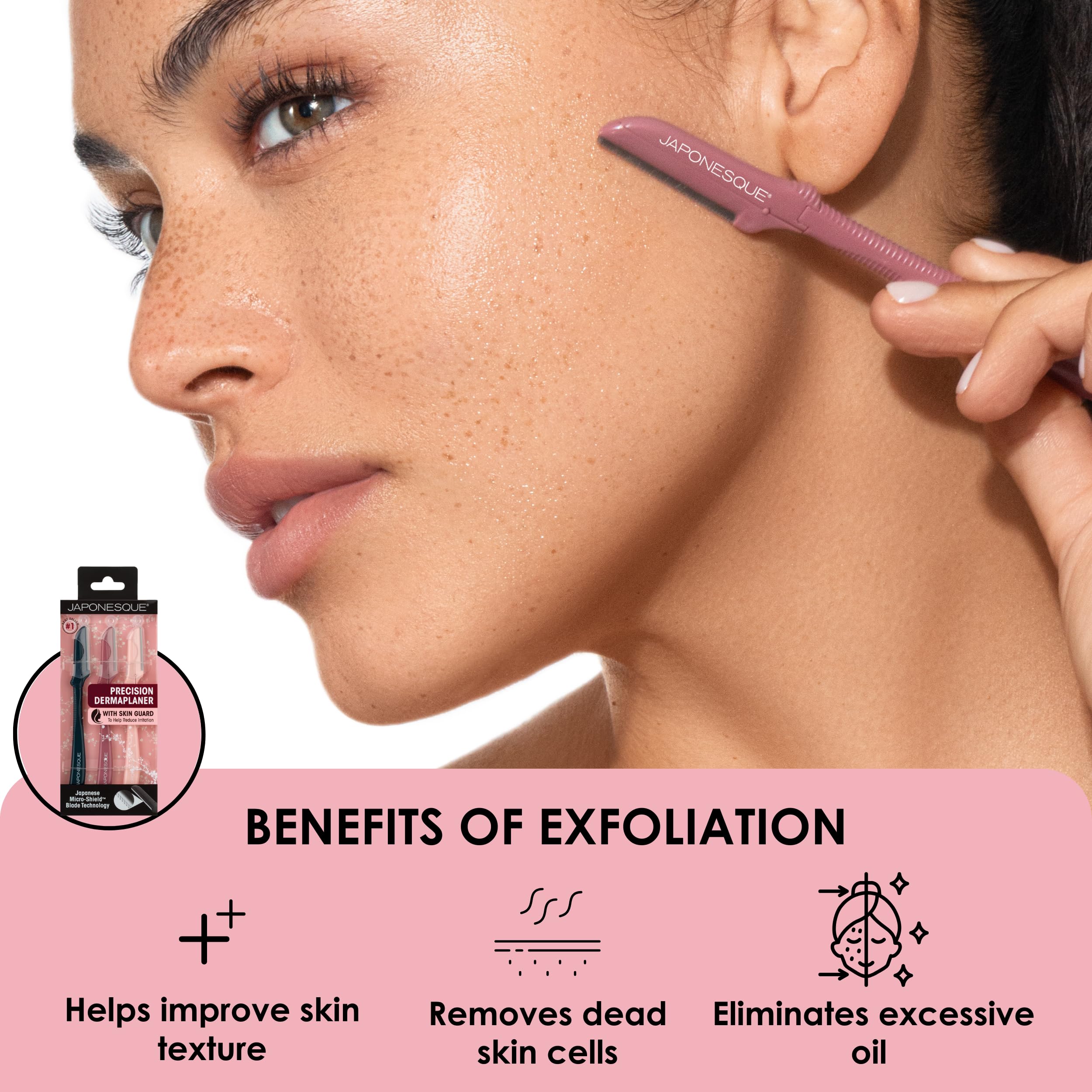 JAPONESQUE women's shaver for facial hair and brow shaping