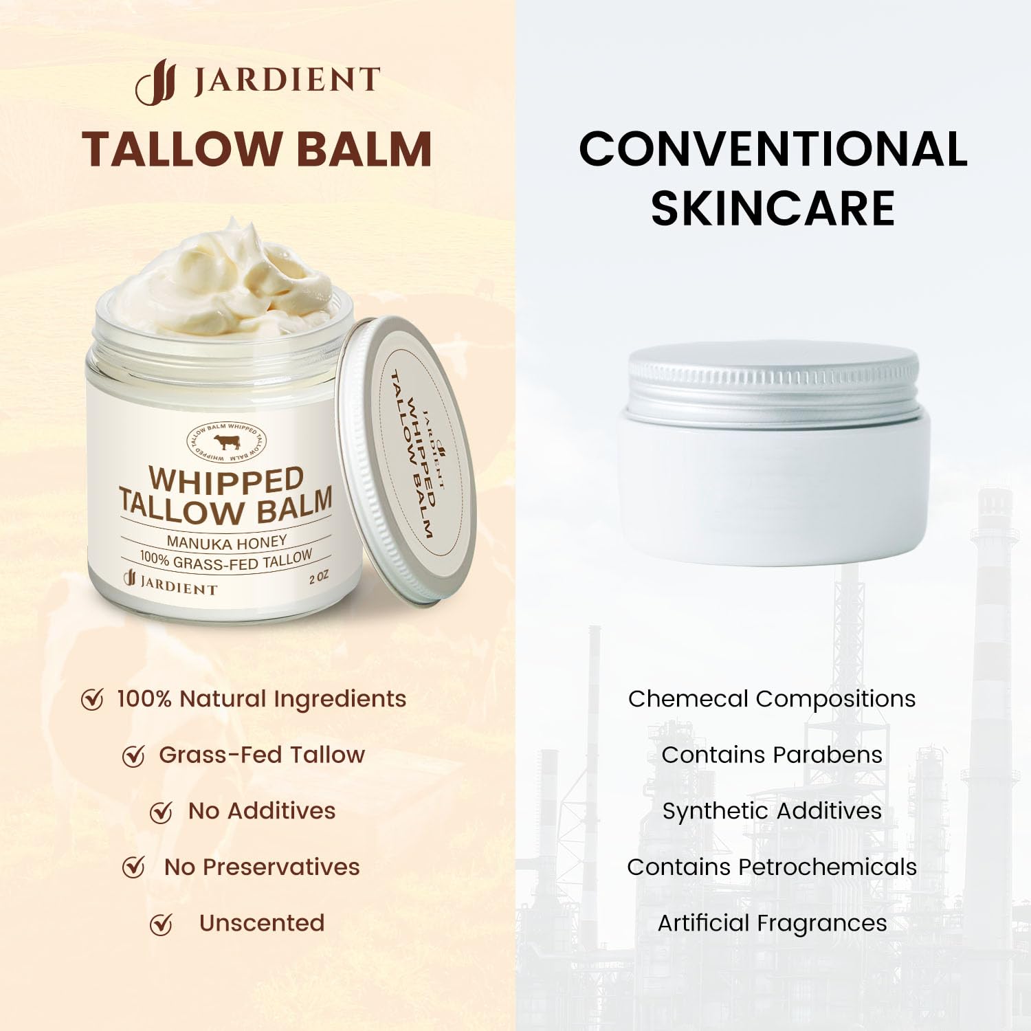 Jardient Balm being applied gently on skin demonstrates soothing daily care.
