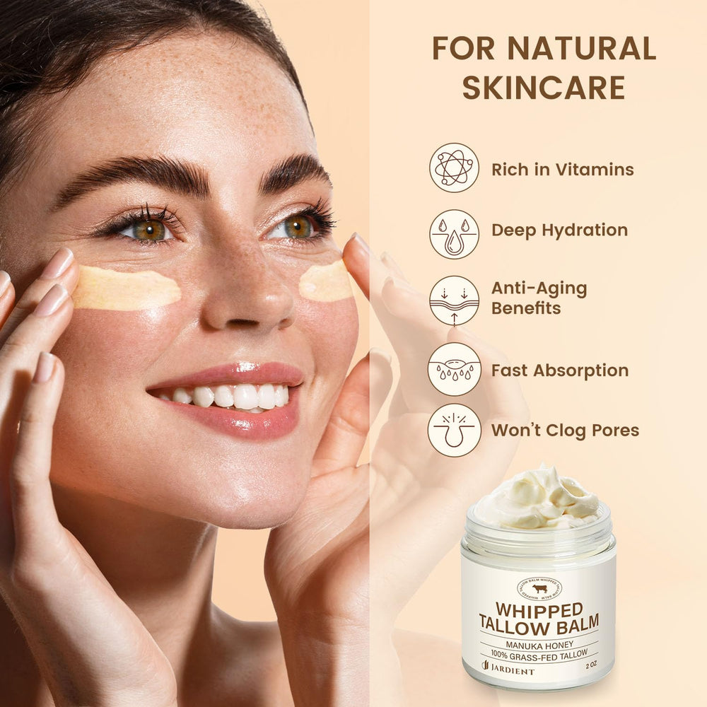 Jardient Organic Olive Oil and Manuka Honey ingredients image emphasizes nourishing shine.