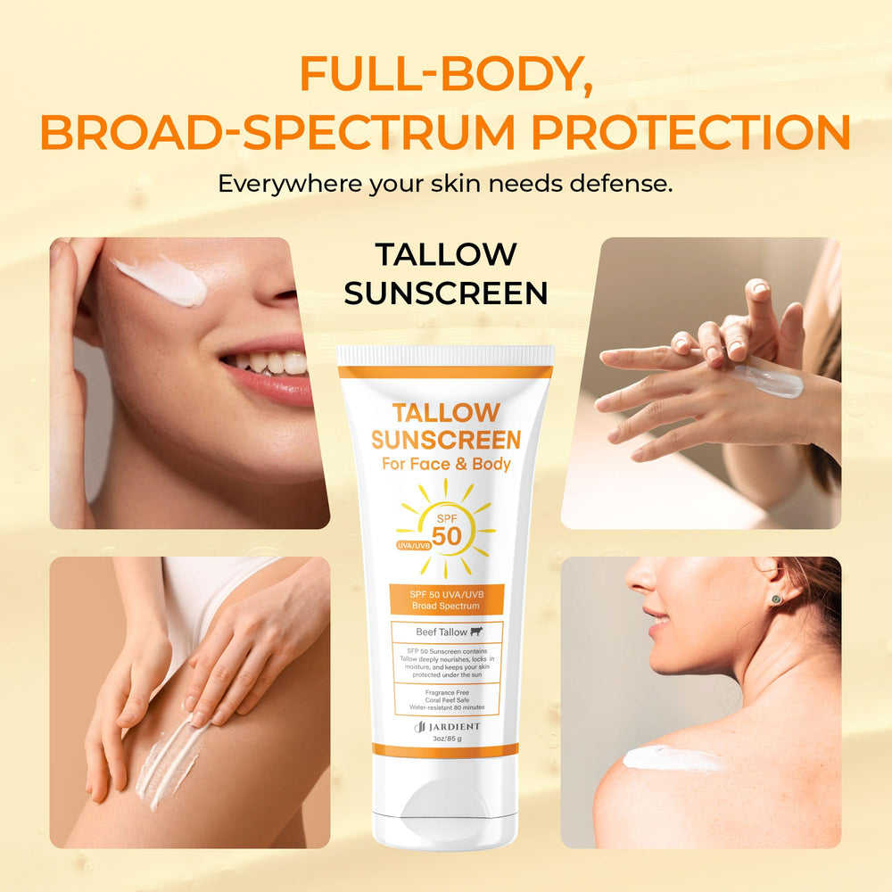 Jardient sunscreen texture demonstrating smooth, non-greasy feel on skin