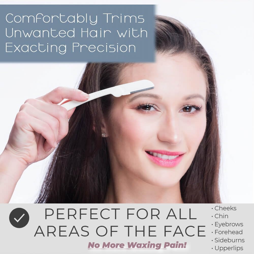 Jasclair Dermaplaning Razor exfoliation action reveals smoother skin texture