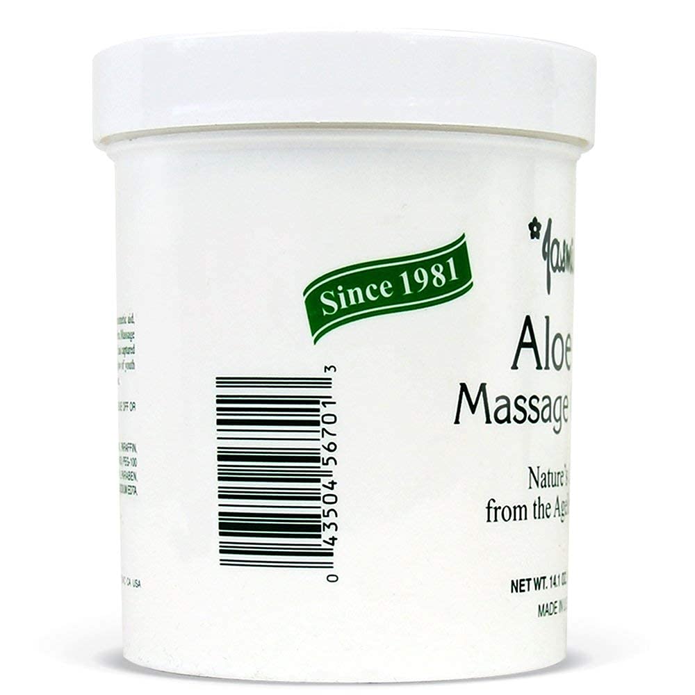Jasmine Aloe Vera Massage Cream hand application for easy massage.