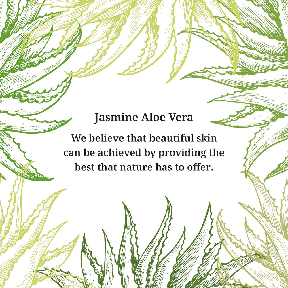 Jasmine Aloe Vera Massage Cream packaging shot highlights design.