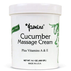 Jasmine Cucumber Massage Cream jar 400g for intense hydration and smooth skin after massage