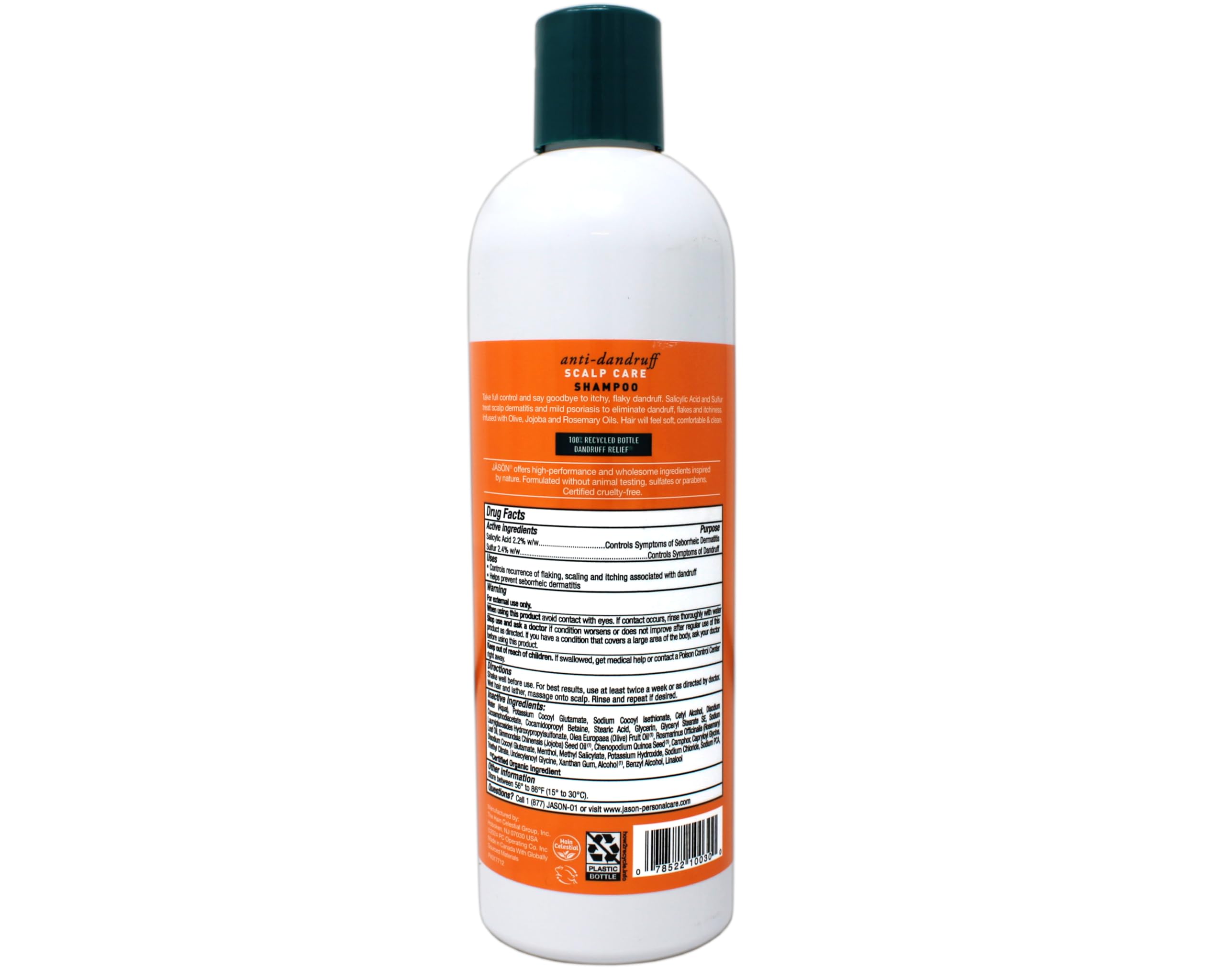 Jason Dandruff Relief Shampoo scalp closeup suggests itch relief potential.