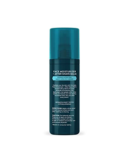 Jason Men's Hydrating Lotion & Aftershave Balm creamy texture suggested by swatch.